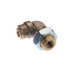 95459702M : Norgren DOT Male Bulkhead Elbow, 1/2 tube O/D, 3/8 NPT thread, 7/8 UNF