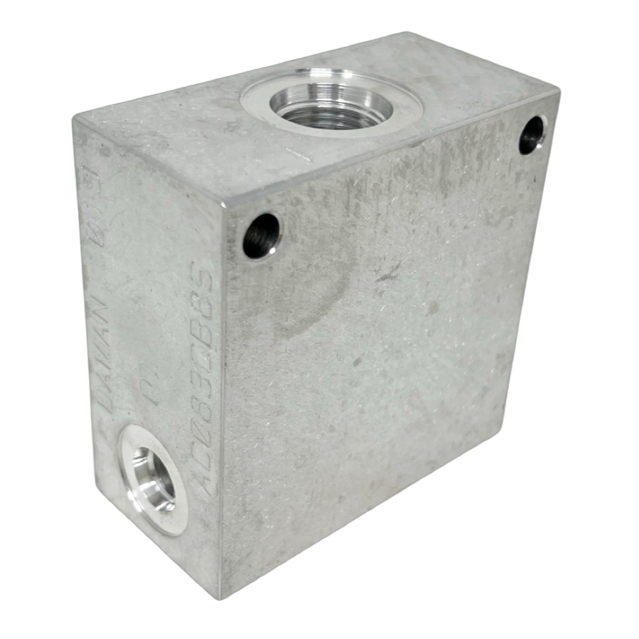 AC083CB8S : Daman Common Cavity Body, C-8-3 Cartridge Cavity, #8 SAE (1/2") Port Connections, 3000psi Rated, Aluminum, Without Gauge Port