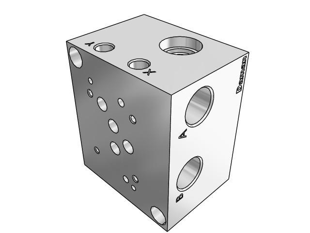 AD05HSPRVC12P : Daman Subplate, Aluminum, 3000psi, D05 (NG10) Hi Flow, Main Relief P to T, 3/4 NPT, With C-10-2 Common Cavity