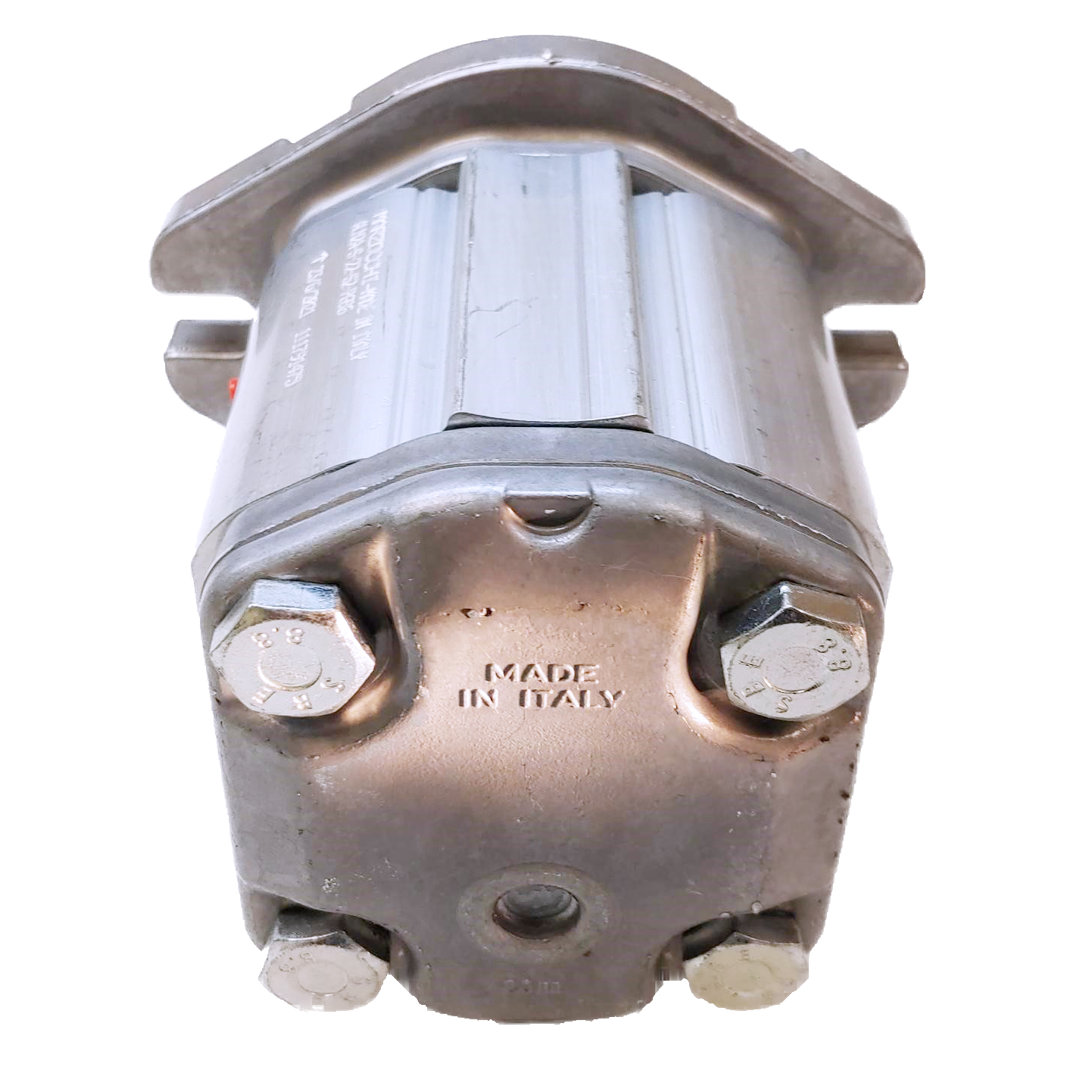 ALM2A-R-10-S1-E2 : Marzocchi Gear Motor, Bidirectional, 7cc, 3625psi rated, 4000RPM, 0.75 (3/4") #12 SAE ports, 9T 16/32DP Splined Shaft