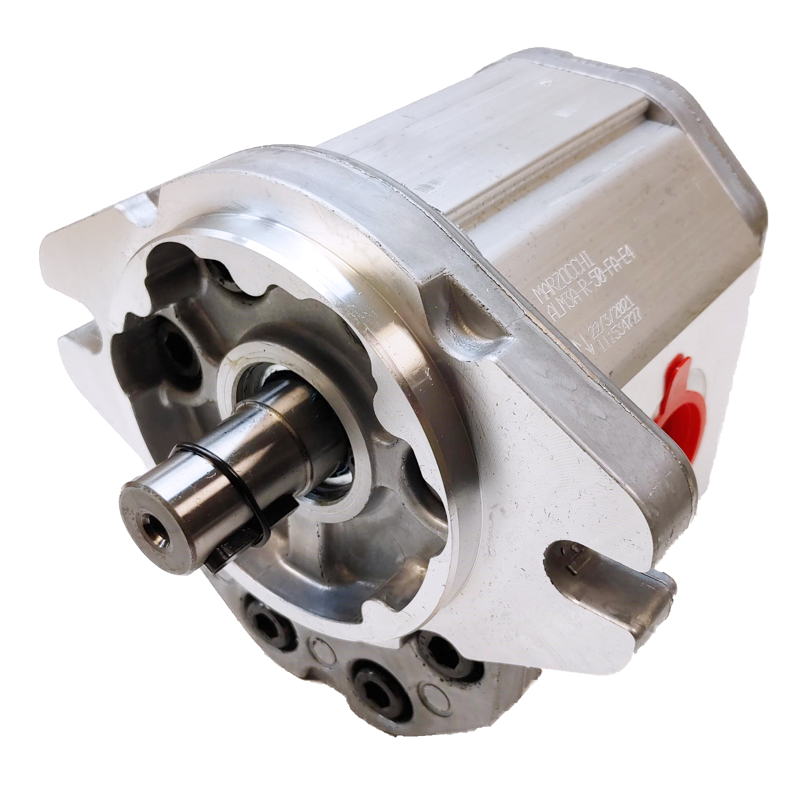 ALM3A-R-94-FA-E4 : Marzocchi Gear Motor, Bidirectional, 61cc, 2755psi rated, 2800RPM, 1.5" (#24) SAE ports, 7/8" Bore x 1/4" Keyed Shaft (SAE B)