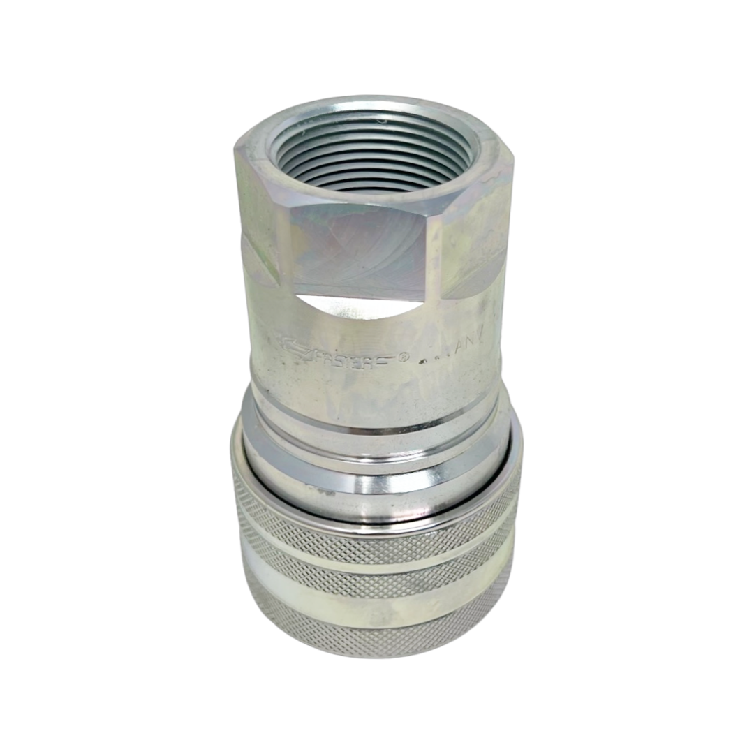 ANV114 NPT F : Faster Quick Disconnect, Female 1.25" Coupler, 1.25" NPT Connection, 3625psi MAWP, 87.18 GPM, Sleeve Retraction Style, Connection Under Pressure Not Allowed