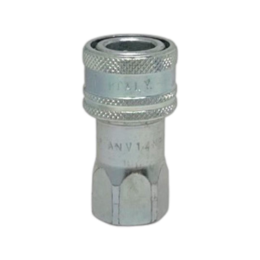 ANV 14 NPT F : Faster Quick Disconnect, Female 1/4" Coupler, 0.25 (1/4") NPT Connection, 7251psi MAWP, 2.11 GPM, Sleeve Retraction Style, Connection Under Pressure Not Allowed