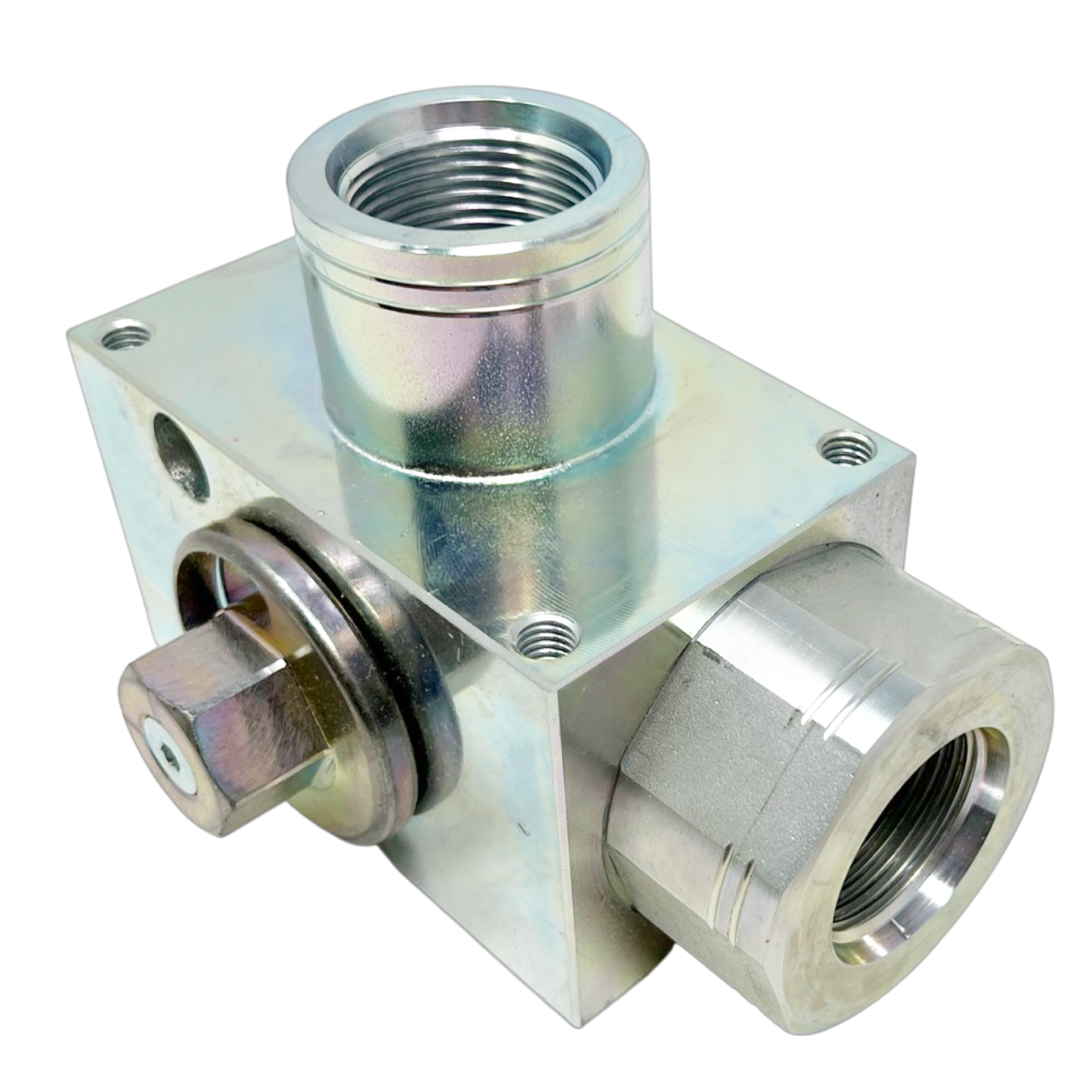 AV3LS#16-11DV : AFP 3-Way Excavator Style Ball Valve, 5075psi rated, Steel, #16 SAE (1")