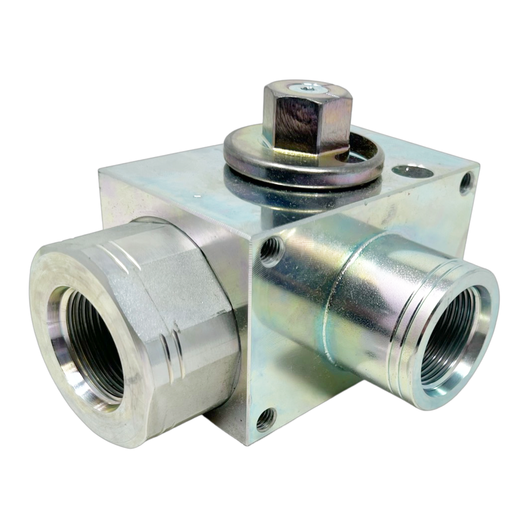 AV3LS#16-11DV : AFP 3-Way Excavator Style Ball Valve, 5075psi rated, Steel, #16 SAE (1")