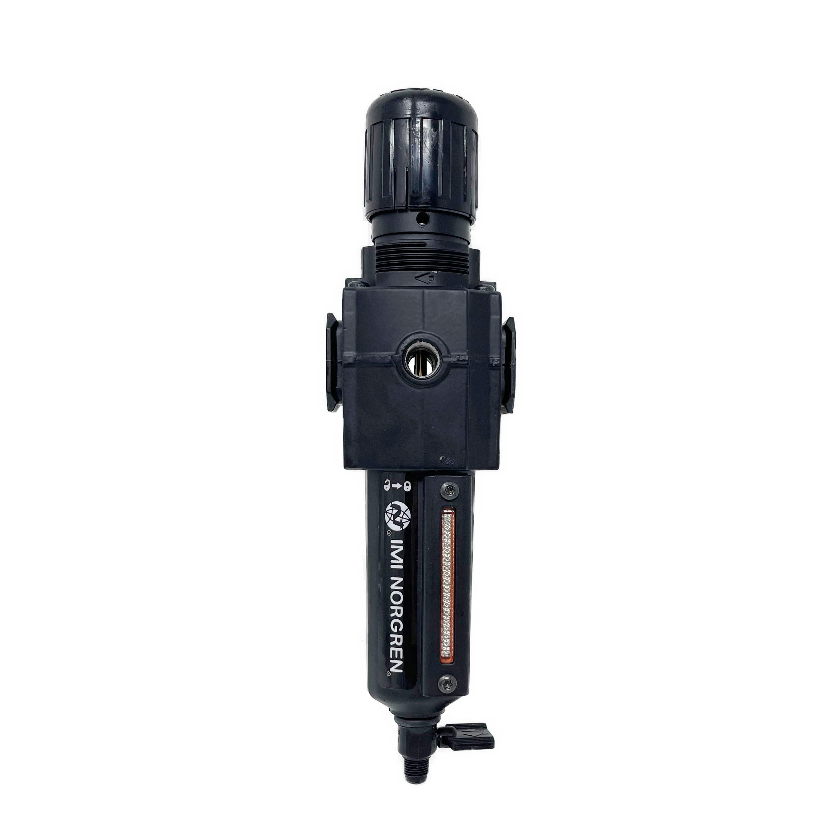 B73G-2AK-QD1-RMN : Norgren Excelon Combo Filter/Regulator, 1/4" NPT, Knob Adjust, Manual 1/4 Turn Drain, Metal Bowl, 5-Micron, Relieving, 5-150psi, No Gauge