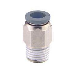 C24250648-10PACK : Norgren Straight adapter(internal and external hex), 7/8 external hex, 1/2 NPT thread, 3/8 tube O/D port