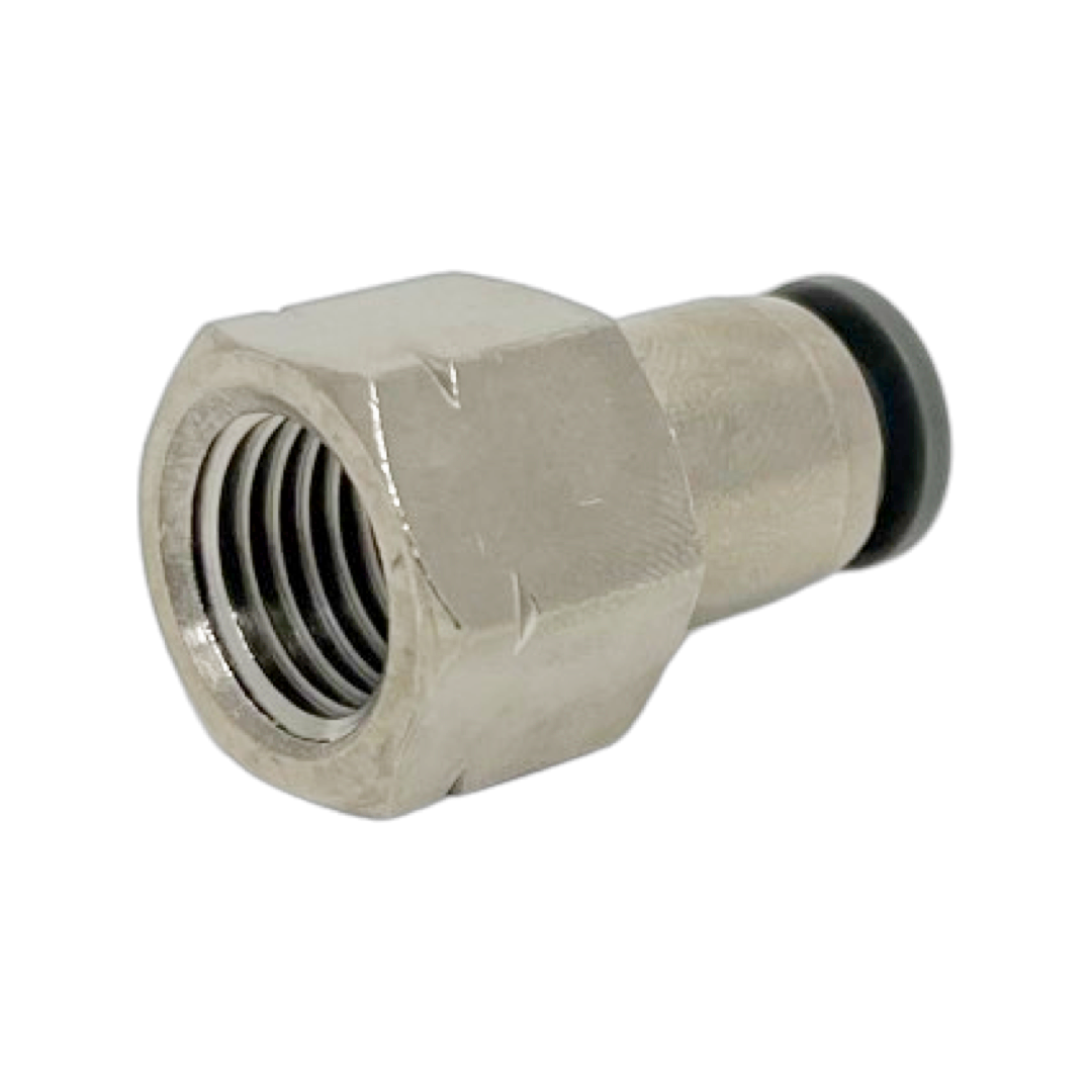 C24260618-10PACK : Norgren Straight adapter, 3/8 tube O/D, 1/8 NPT female thread