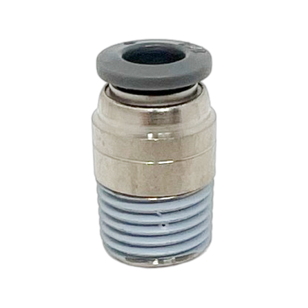 C242A0638-10PACK : Norgren Straight adapter (internal hex only), 3/8 tube O/D, 3/8 NPT thread