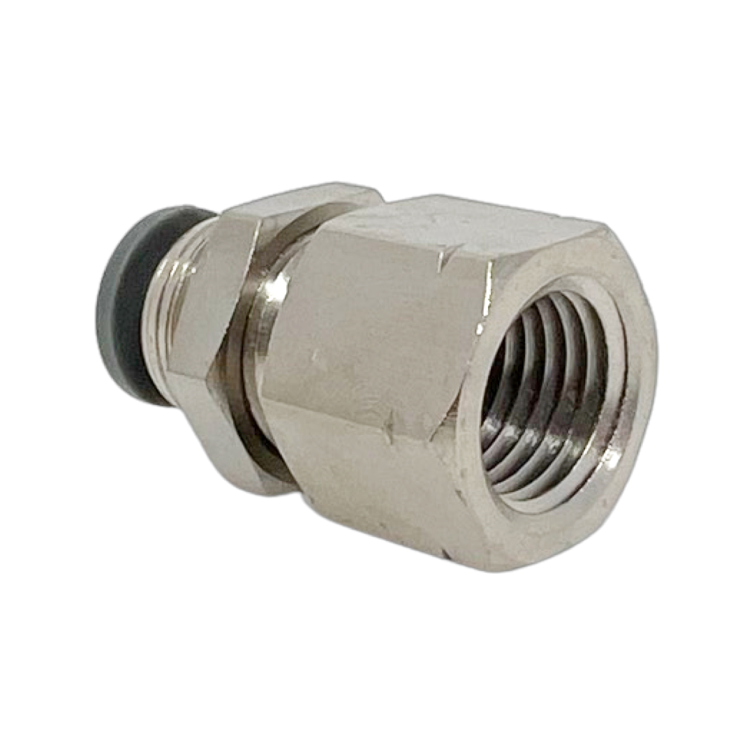 C24320628-10PACK : Norgren Female bulkhead, 3/8 tube O/D, 1/4 NPT port, M20x1.0 thread