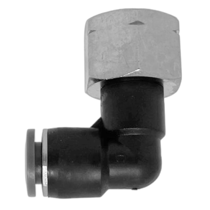 C24480410-10PACK : Norgren 90-Degree Swivel Elbow Adapter, 1/4 tube O/D, 10/32 UNF thread