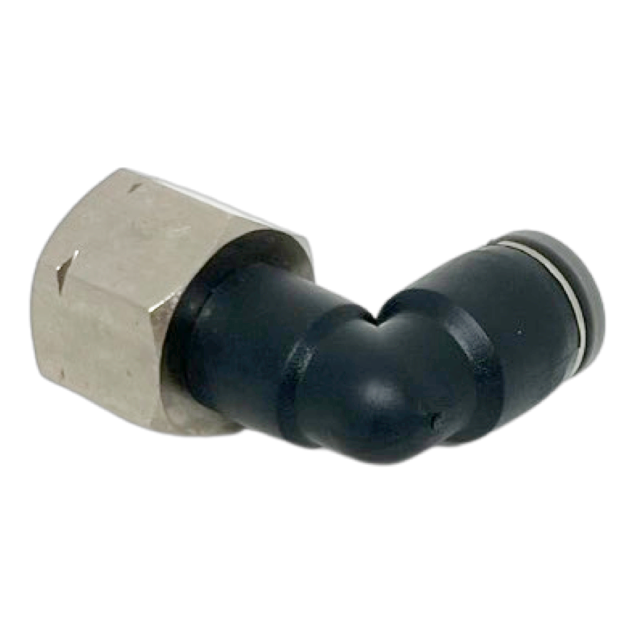 C24480638-5PACK : Norgren 90-Degree Swivel Elbow Adapter, 3/8 tube O/D, 3/8 NPT thread
