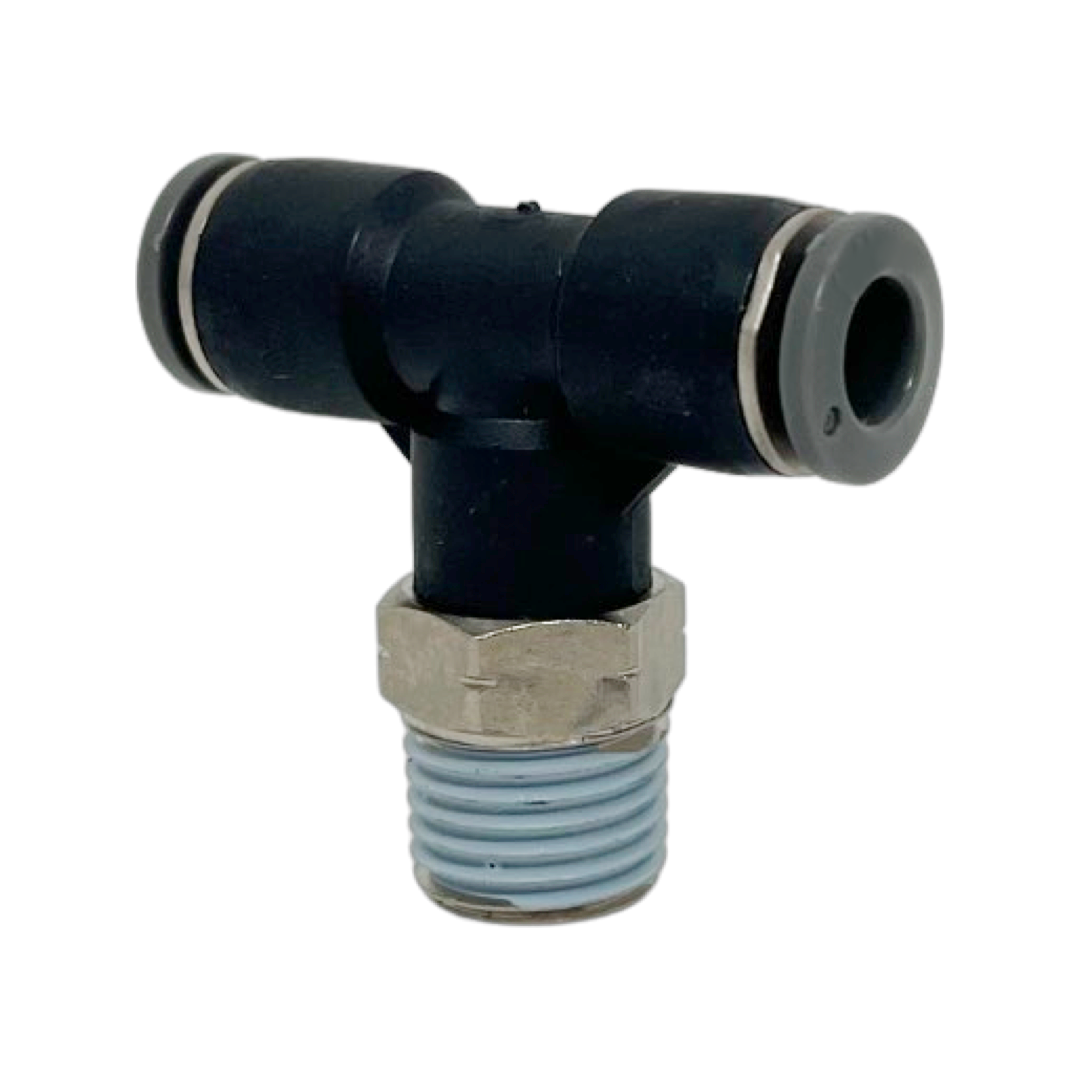 C24670738-5PACK : Norgren Swivel tee adapter, 1/2 tube O/D, 3/8 NPT thread
