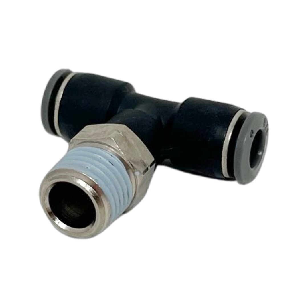 C24670548-5PACK : Norgren Swivel tee adapter, 5/16 tube O/D, 1/2 NPT thread