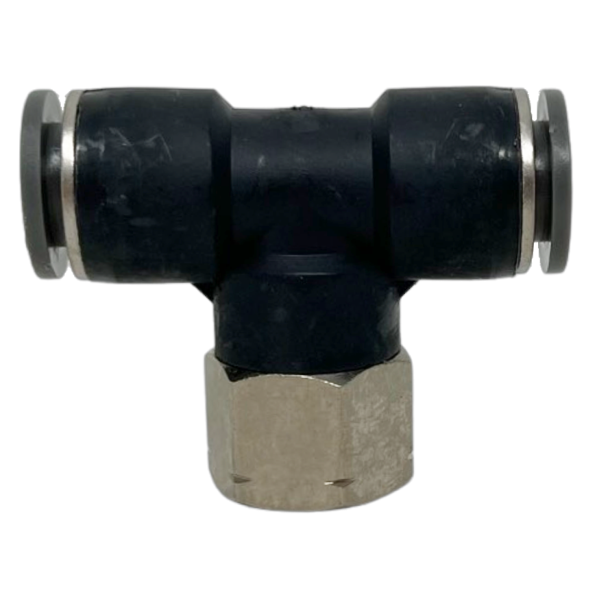 C246C0318-10PACK : Norgren Swivel Branch Tee adapter, 3/16 tube O/D, 1/8 NPT port