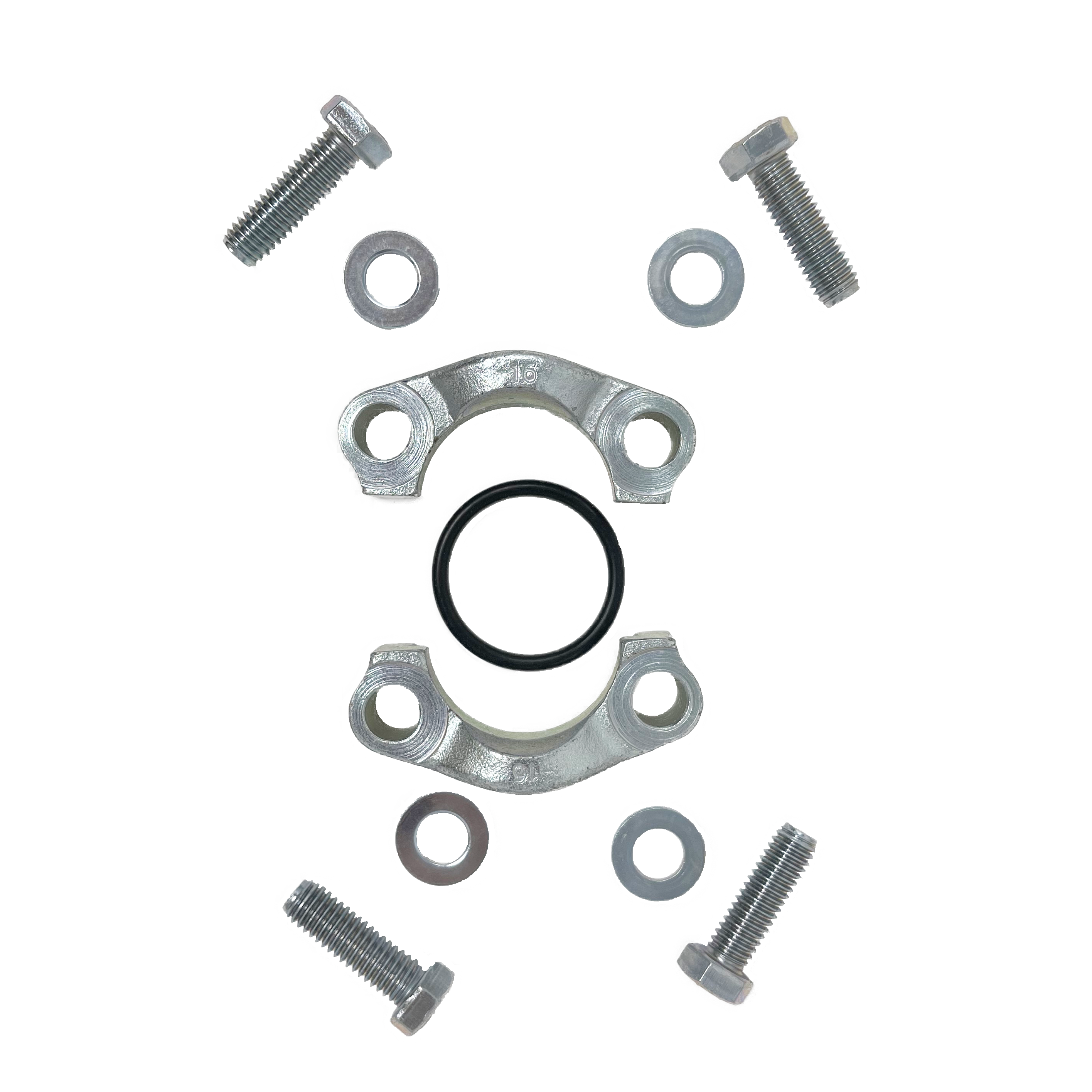 56SFO : AFP Split Flange Kit, Steel, 3.5" Code 61, 3000psi, Includes two (2) halves, four (4) bolts, four (4) washers, and one (1) O-Ring