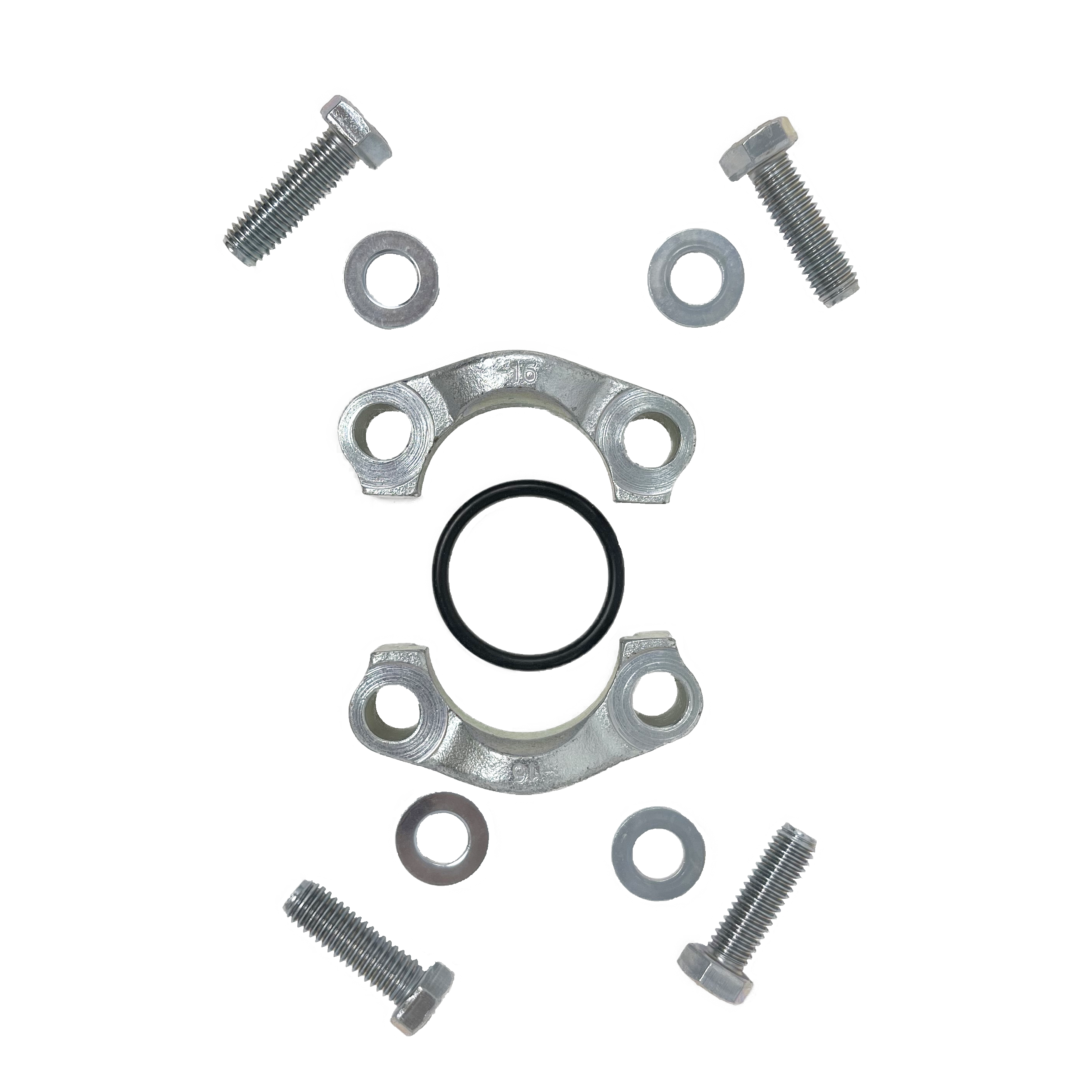 64SFO : AFP Split Flange Kit, Steel, 4" Code 61, 3000psi, Includes two (2) halves, four (4) bolts, four (4) washers, and one (1) O-Ring