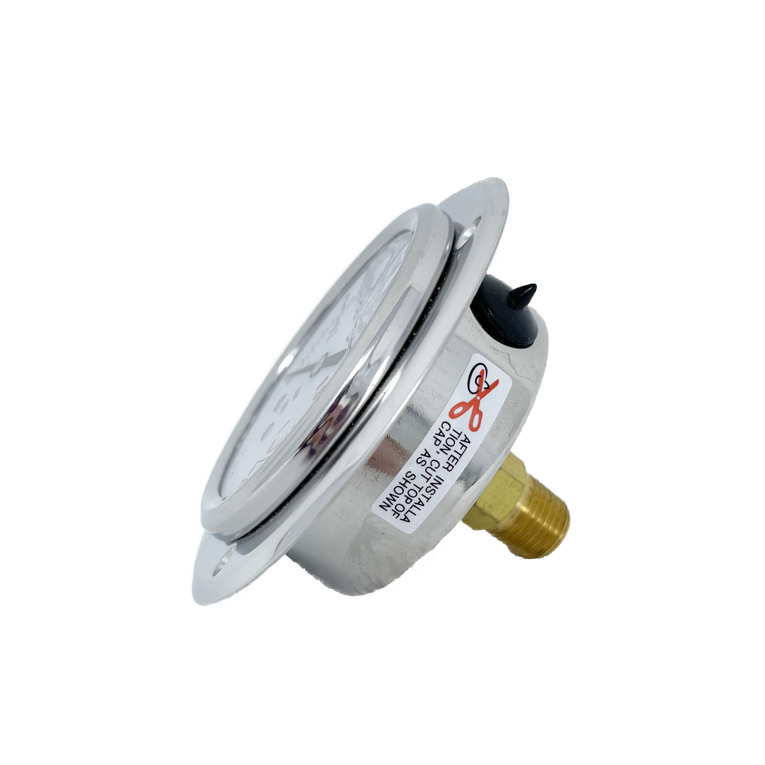 CF1P-002E : Dynamic Pressure Gauge, 2.5" Face, 0-30psi Pressure Range, 1/4" NPT, Panel Flange Style