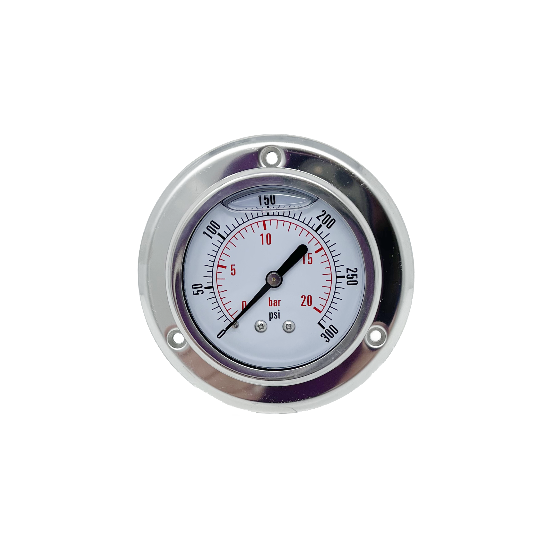 CF1P-020E : Dynamic Pressure Gauge, 2.5" Face, 0-300psi Pressure Range, 1/4" NPT, Panel Flange Style