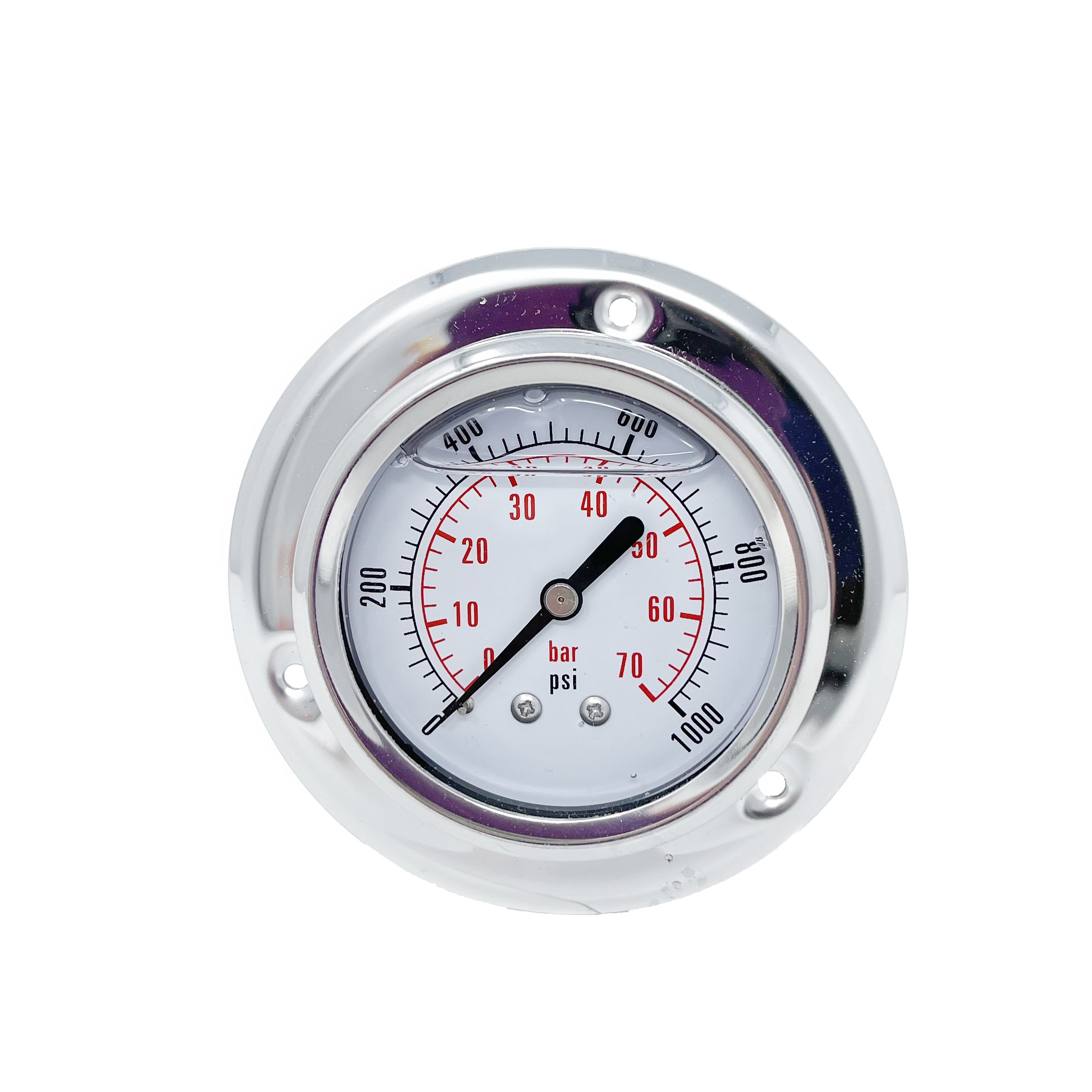 CF1P-070E : Dynamic Pressure Gauge, 2.5" Face, 0-1000psi Pressure Range, 1/4" NPT, Panel Flange Style