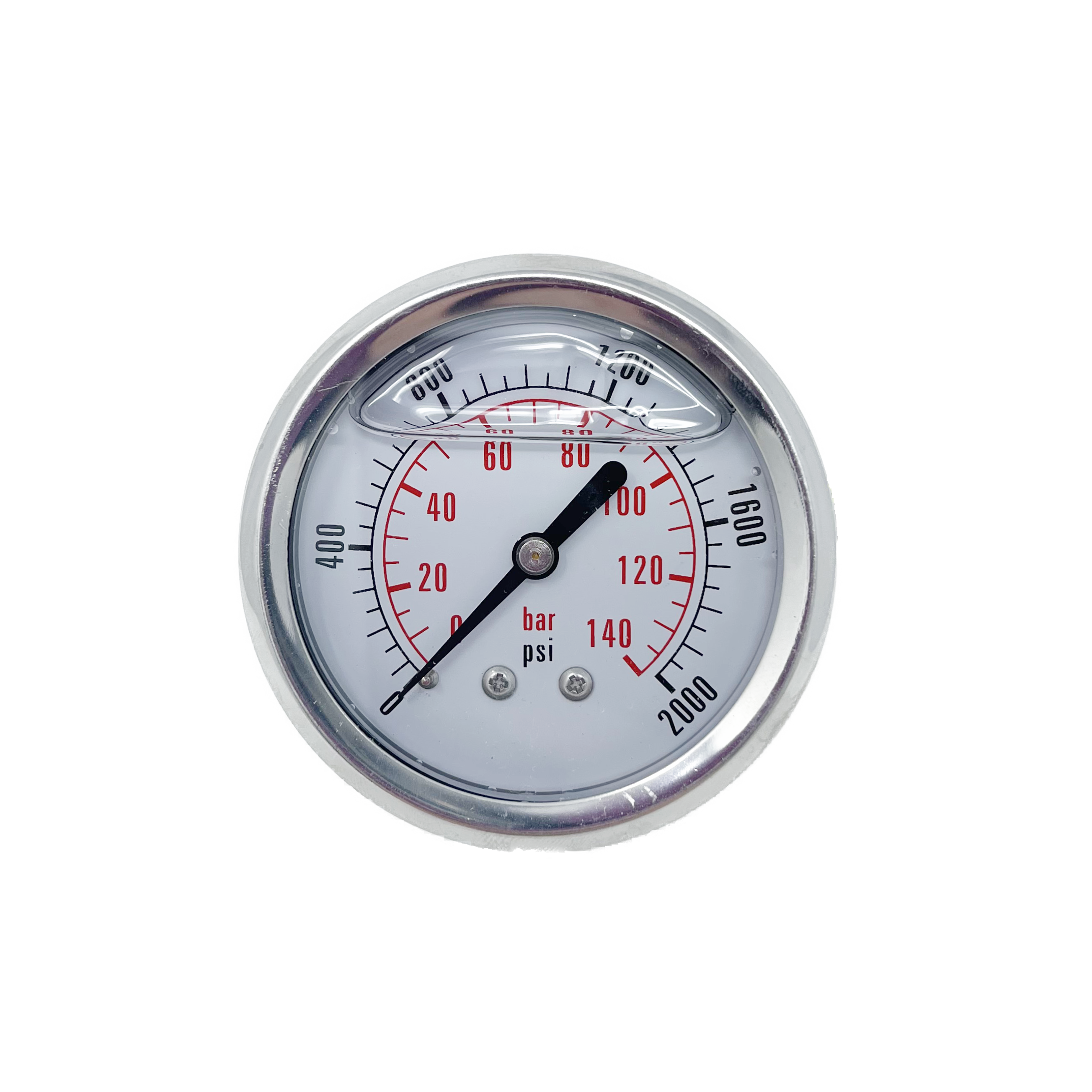 CF1P-140D : Dynamic Pressure Gauge, 2.5" Face, 0-2000psi Pressure Range, 1/4" NPT, Center Back Style