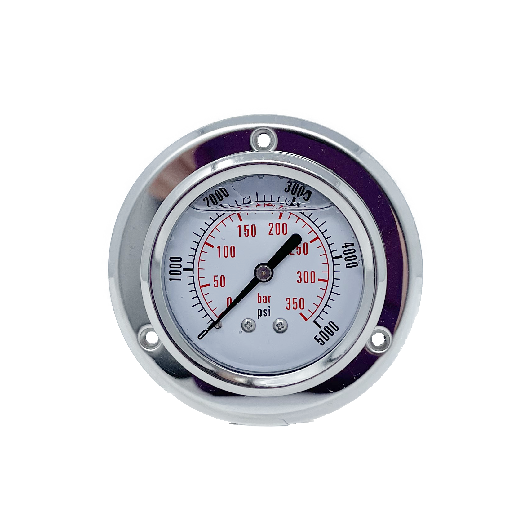 CF1P-350E : Dynamic Pressure Gauge, 2.5" Face, 0-5000psi Pressure Range, 1/4" NPT, Panel Flange Style