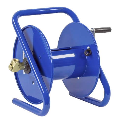 112P-3-8-CM : Coxreels 112P-3-8-CM Hand Crank Hose Portable Reel for  breathing air and clean fluids, 3/8 ID, 100' capacity, NO HOSE, 4000psi