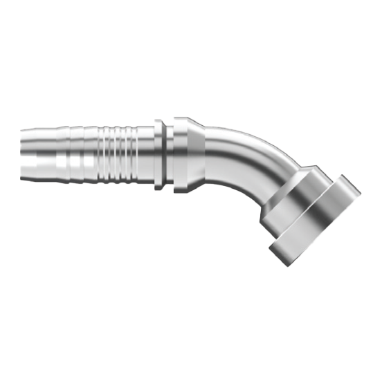 DG-FL45-2424 : Continental Hose Fitting, 1.5 (1-1/2") Hose ID, 1.5 Code 61, 45-Degree Connection