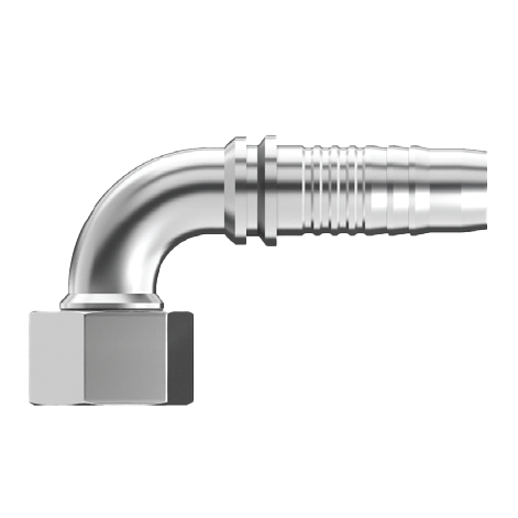 DG-OFFX90-2424 : Continental Hose Fitting, 1.5 (1-1/2") Hose ID, 2-12 Female ORFS, 90-Degree, Swivel Connection