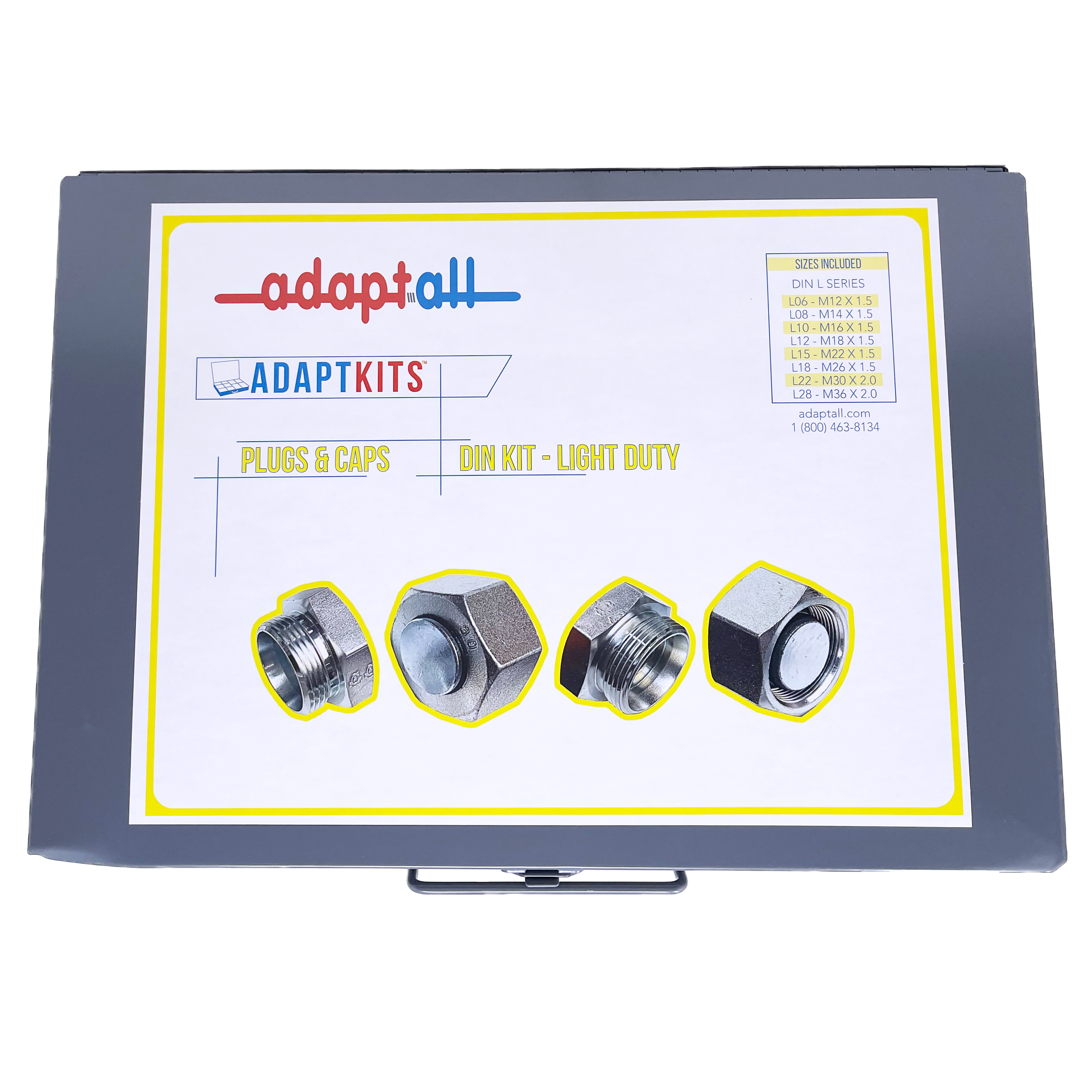 KIT-PL&CP-DIN-L : ADAPTALL DIN PLUG & CAP KIT - LIGHT