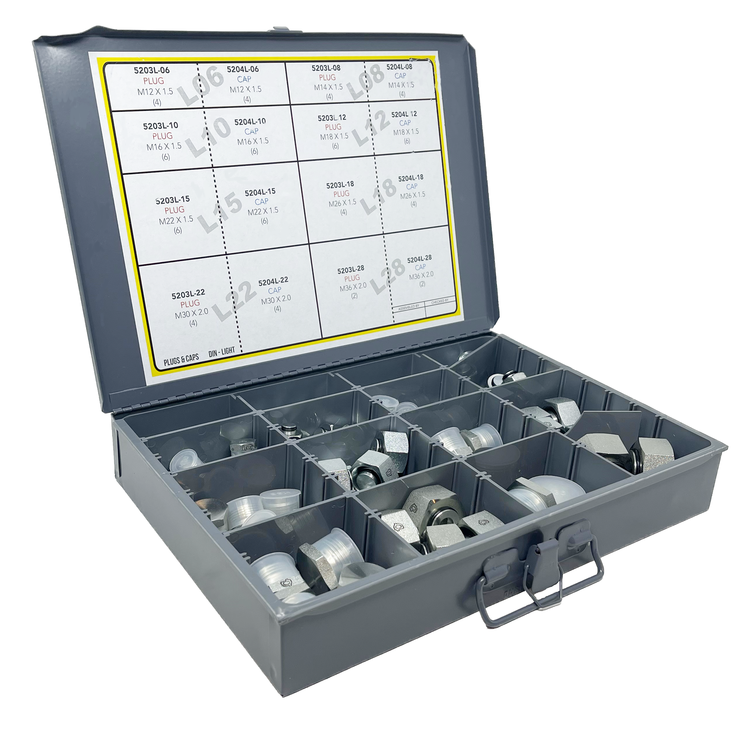 KIT-PL&CP-DIN-L : ADAPTALL DIN PLUG & CAP KIT - LIGHT