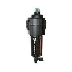 F72C-3AD-QD0 : Norgren Excelon Coalescing Filter, 3/8" NPT, With Mechanical Indicator, Manual Drain, Short Metal Bowl