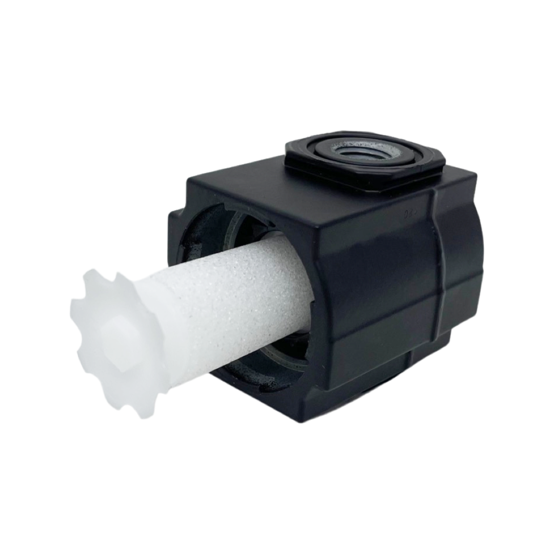 F72G-2AN-QE3 : Norgren Excelon Filter, 1/4" NPT, No Indicator, Manual 1/4 Turn Drain, Long Metal Bowl, 40-Micron