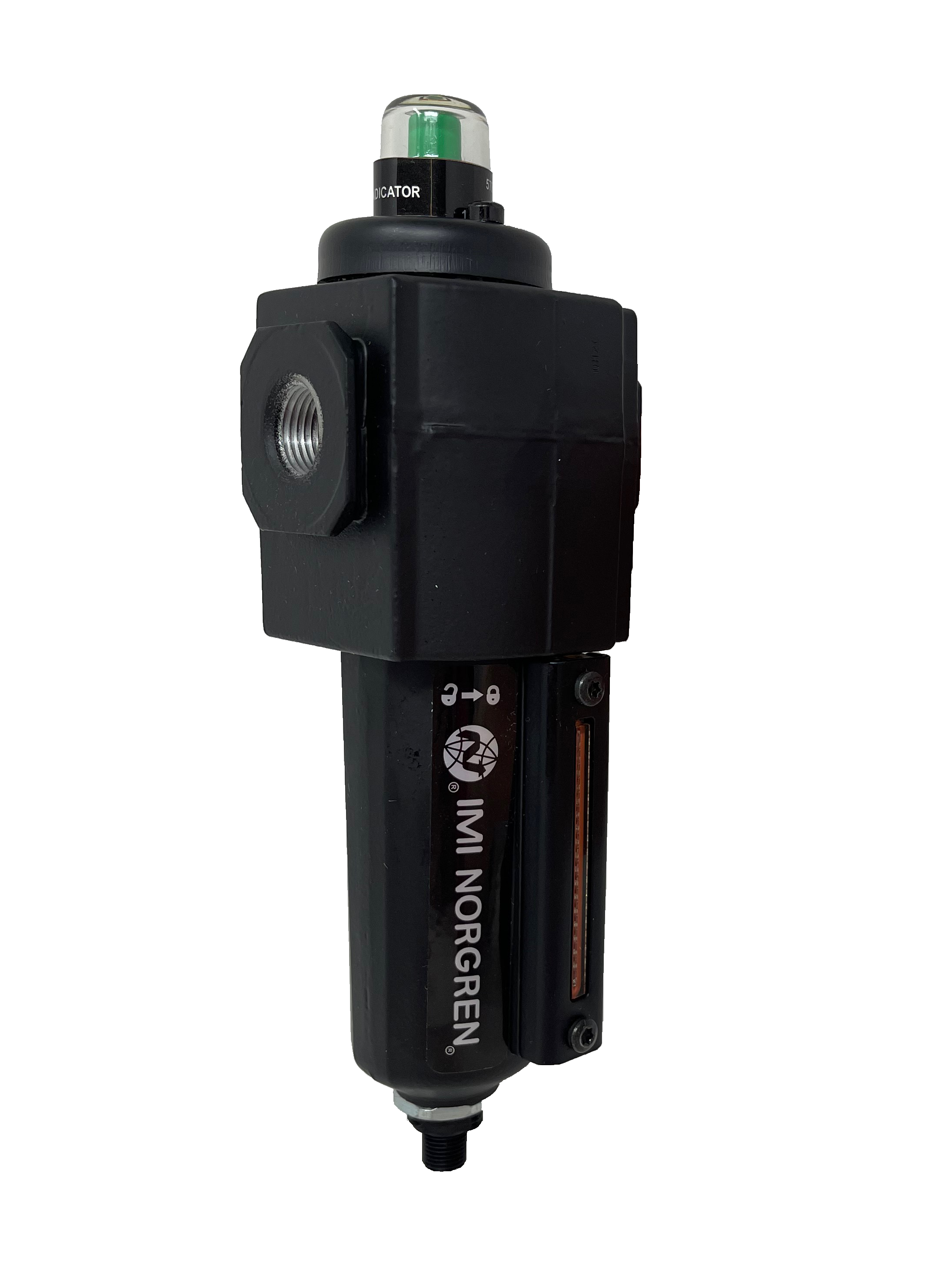 F73C-3AD-AD0 : Norgren Excelon Coalescing Filter, 3/8" NPT, With Mechanical Indicator, Auto Drain, Metal Bowl