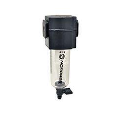 F73G-3AN-QT3 : Norgren Excelon Filter, 3/8" NPT, No Indicator, Manual 1/4 Turn Drain, Transparent Bowl, 40-Micron