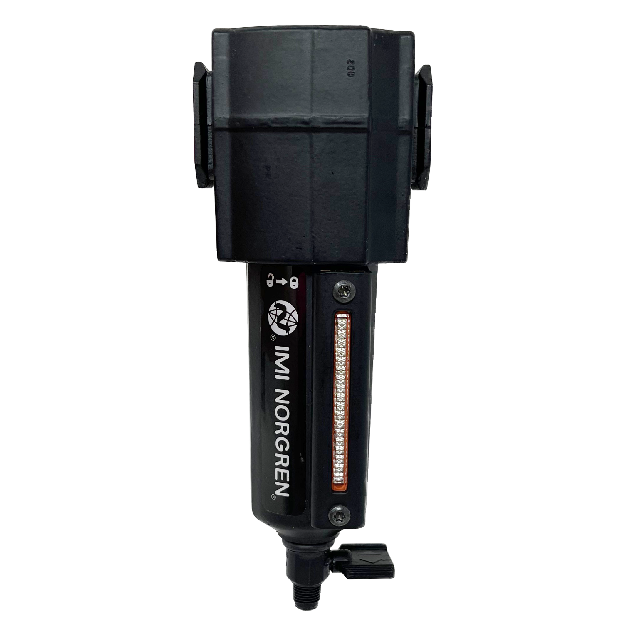 F73G-4AN-QD3 : Norgren Excelon Filter, 1/2" NPT, No Indicator, Manual 1/4 Turn Drain, Metal Bowl, 40-Micron