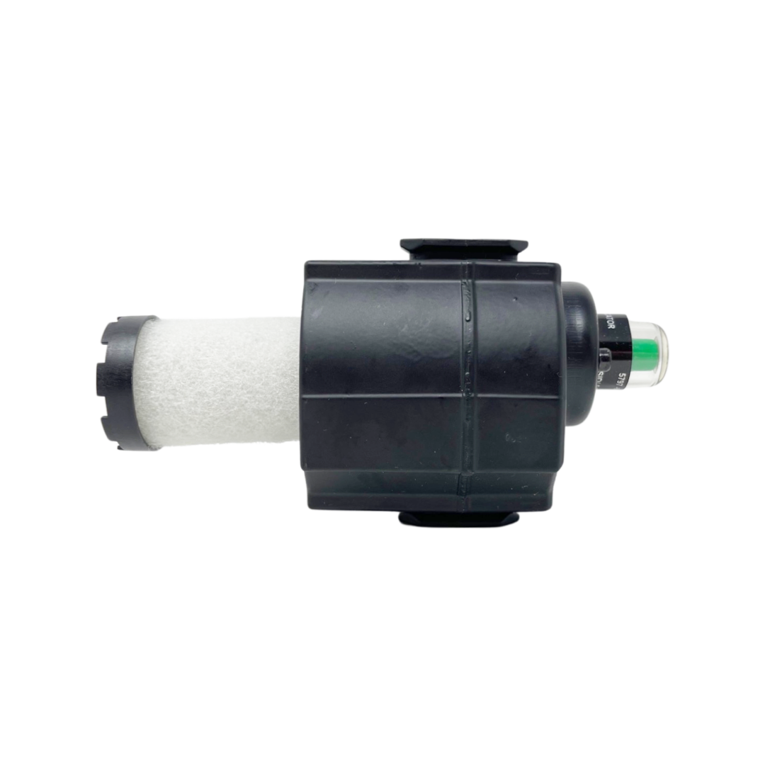 F74C-4AD-QD0 : Norgren Excelon Coalescing Filter, 1/2" NPT, With Mechanical Indicator, Manual Drain, Metal Bowl