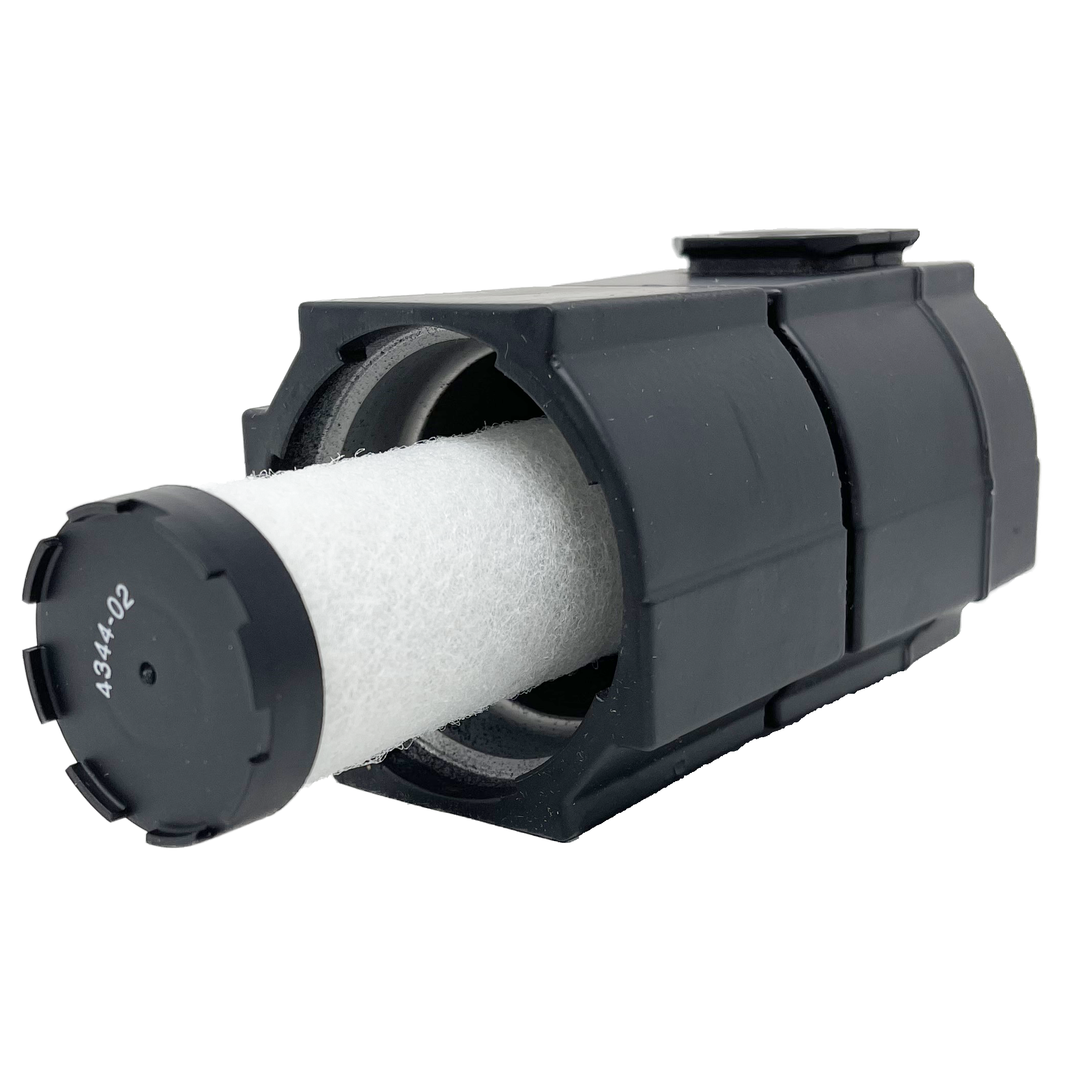 F74H-4AD-QD0 : Norgren Excelon Hi-Flow Coalescing Filter, 1/2" NPT, With Mechanical Indicator, Manual Drain, Metal Bowl