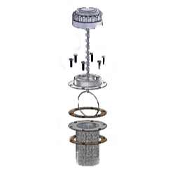 FB-A008W : Magnaloy Filler Breather Cap with Dipstick, 20GPM, 10-Micron Filter, Stainless Steel, 1/2" Mounting Flange Height, 3.25" Stainless Screen, No Extra Options