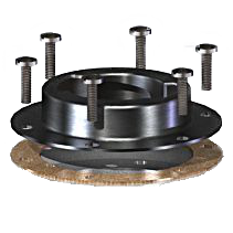 FB-F-008 : Magnaloy Filler Breather Mounting Flange, Blue Zinc Plated, 0.5" High