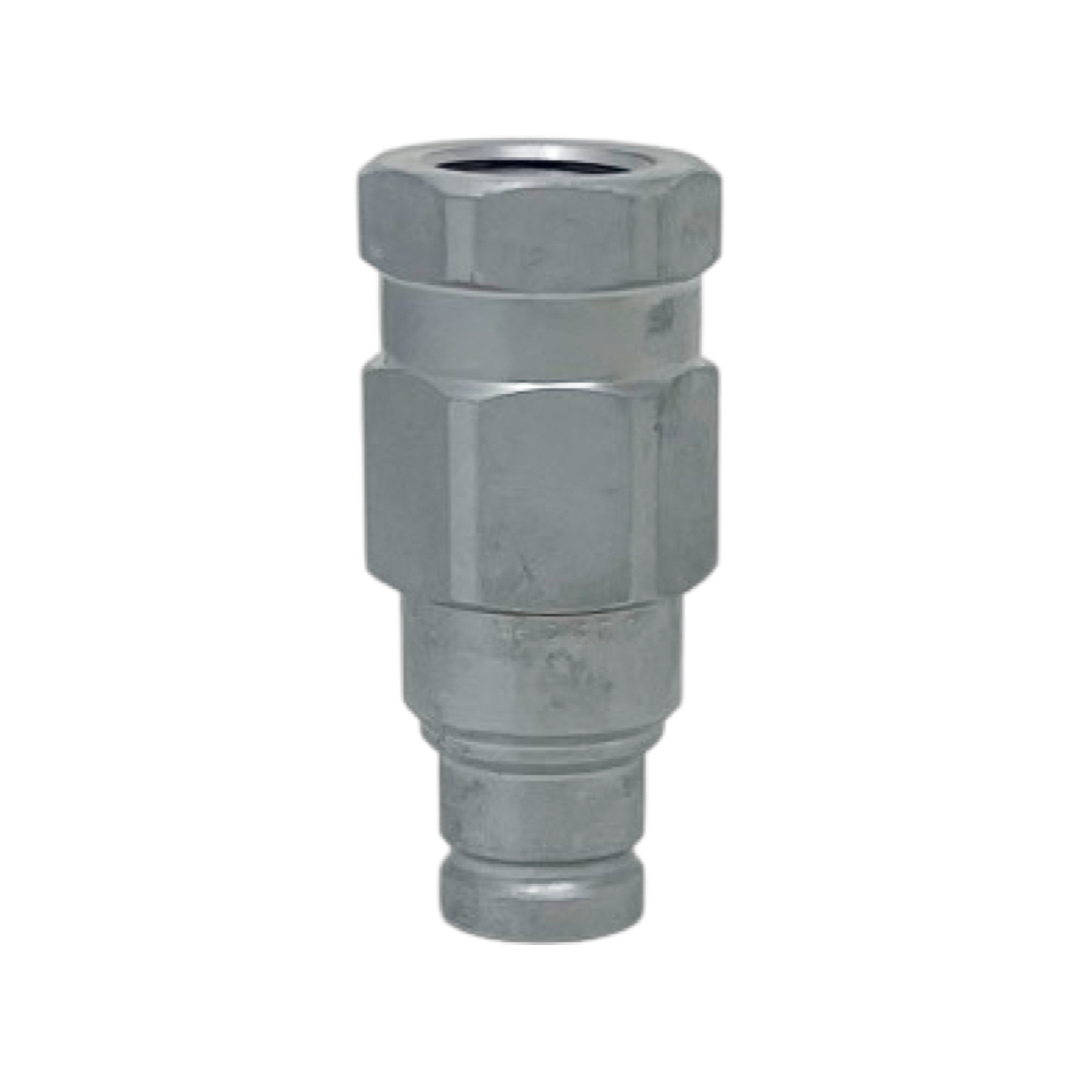 3FFH08 12NPT M : Faster Quick Disconnect, Male 1/2" Coupler, 0.5 (1/2") NPT Connection, 5076psi MAWP, 17.17 GPM, ISO 16028 Interchange, Push to Connect Style, Connection Under Pressure Allowed at Working Pressure Male Side Only