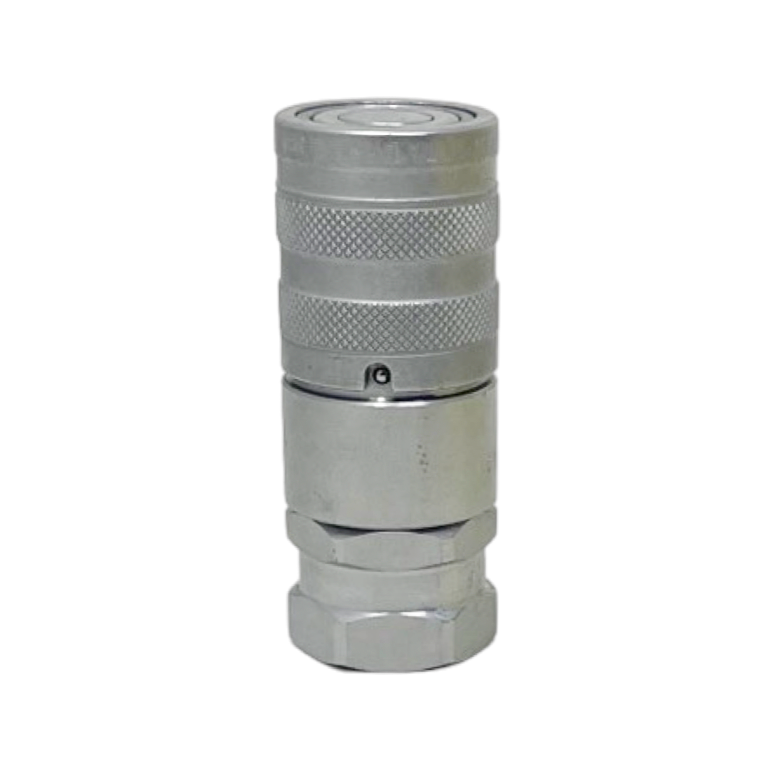 FFH06 38NPT F : Faster Quick Disconnect, Female 3/8" Coupler, 0.375 (3/8") NPT Connection, 5076psi MAWP, 13.2 GPM, ISO 16028 Interchange, Push to Connect Style, Connection Under Pressure Not Allowed