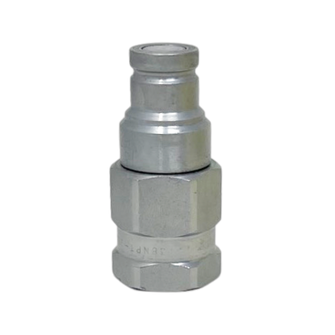 FFH04 38SAE M : Faster Quick Disconnect, Male 1/4" Coupler, 0.375 (3/8") ORB Connection, 5076psi MAWP, 6.6 GPM, ISO 16028 Interchange, Push to Connect Style, Connection Under Pressure Not Allowed