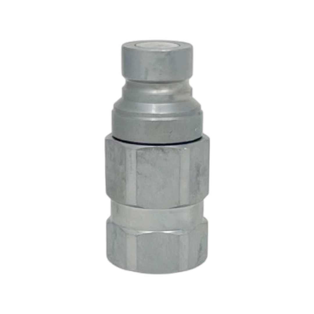 FFH08 34NPT M : Faster Quick Disconnect, Male 1/2" Coupler, 0.75 (3/4") NPT Connection, 5076psi MAWP, 29.06 GPM, ISO 16028 Interchange, Push to Connect Style, Connection Under Pressure Not Allowed