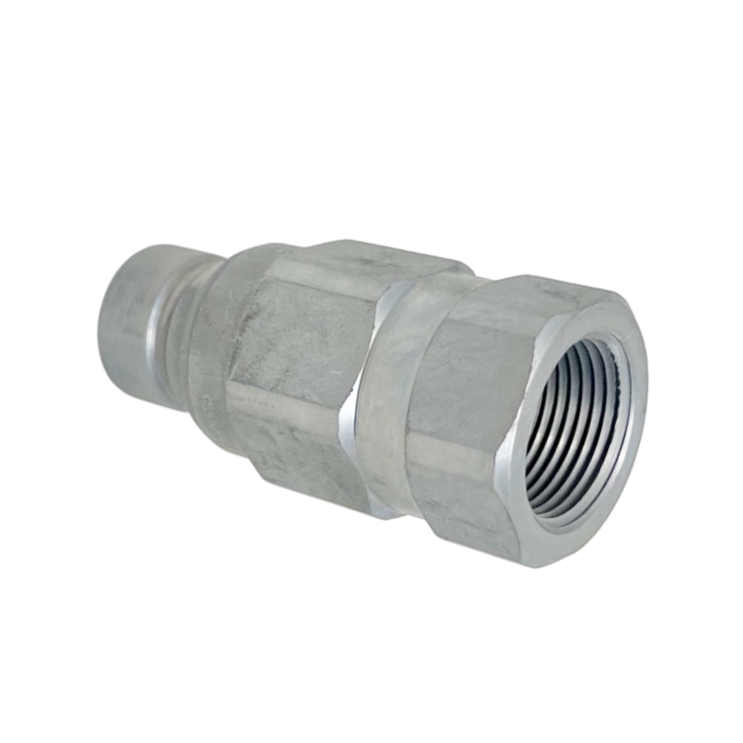 FFH08 12SAE M : Faster Quick Disconnect, Male 1/2" Coupler, 0.5 (1/2") ORB Connection, 5076psi MAWP, 29.06 GPM, ISO 16028 Interchange, Push to Connect Style, Connection Under Pressure Not Allowed