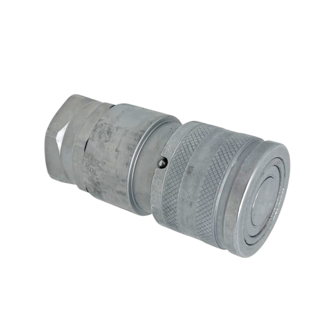 FFH10 34SAE F : Faster Quick Disconnect, Female 5/8" Coupler, 0.75 (3/4") ORB Connection, 5076psi MAWP, 33.02 GPM, ISO 16028 Interchange, Push to Connect Style, Connection Under Pressure Not Allowed