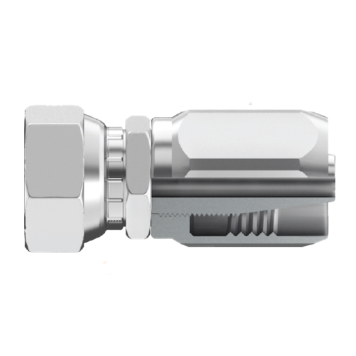 FG-JCFX-2020 : Continental Hose Fitting, 1.125 (1-1/8") Hose ID, 21-5/8-12 Female JIC, Straight Connection