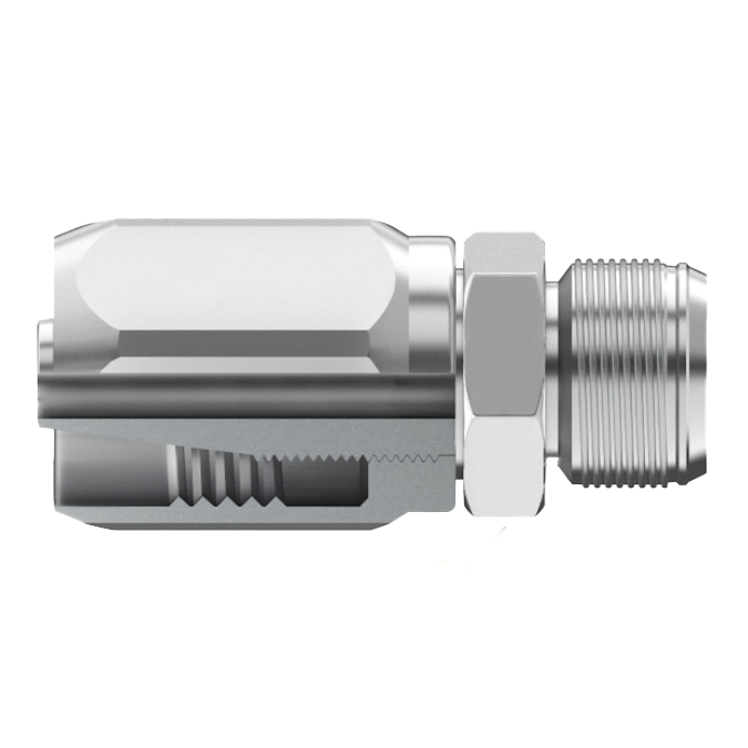 FG-JCM-0606 : Continental Hose Fitting, 0.3125 (5/16") Hose ID, 9/16-18 Male JIC, Straight, Rigid Connection