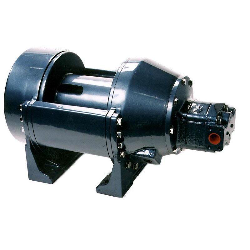 H18-3-101-3 : Pullmaster Planetary Hydraulic Winch, Rapid Reverse, 18,000lb Bare Drum Pull, Auto Brake, CW, 76GPM Motor, 8.5" Barrel x 16.0" Length x 20.0" Flange
