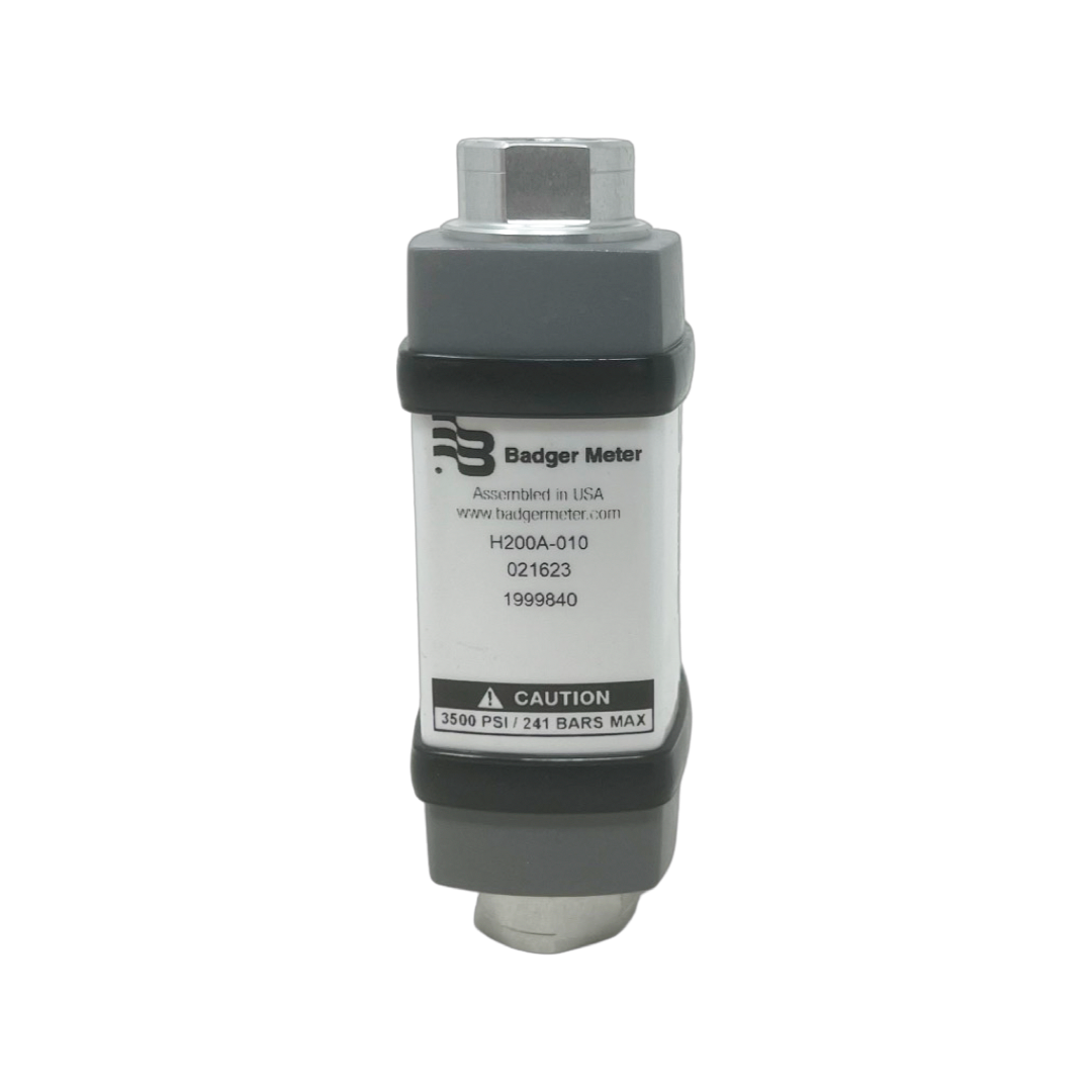 H200A-010 : Hedland 3500psi Aluminum Flow Meter for Petroleum Fluid, #6 SAE (3/8), 0.1 to 1.0 GPM